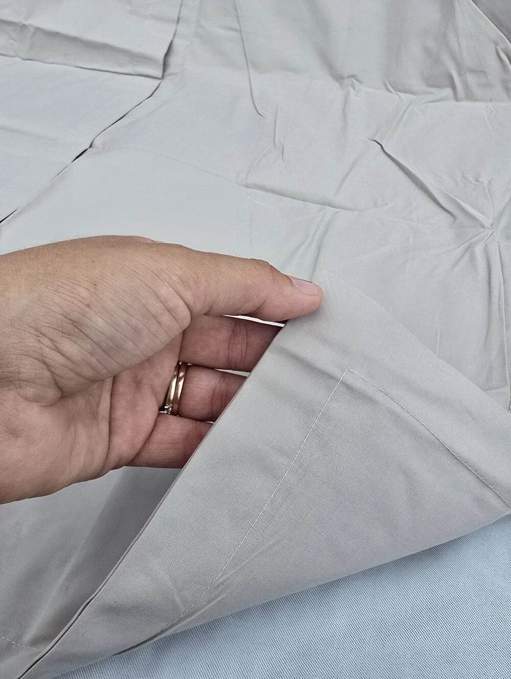 NWOT Quince DOVE Euro Sham Crisp Organic Percale Cotton